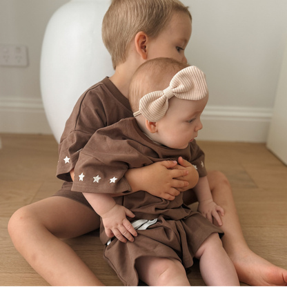 Tiny Star Set - Choccy Brown
