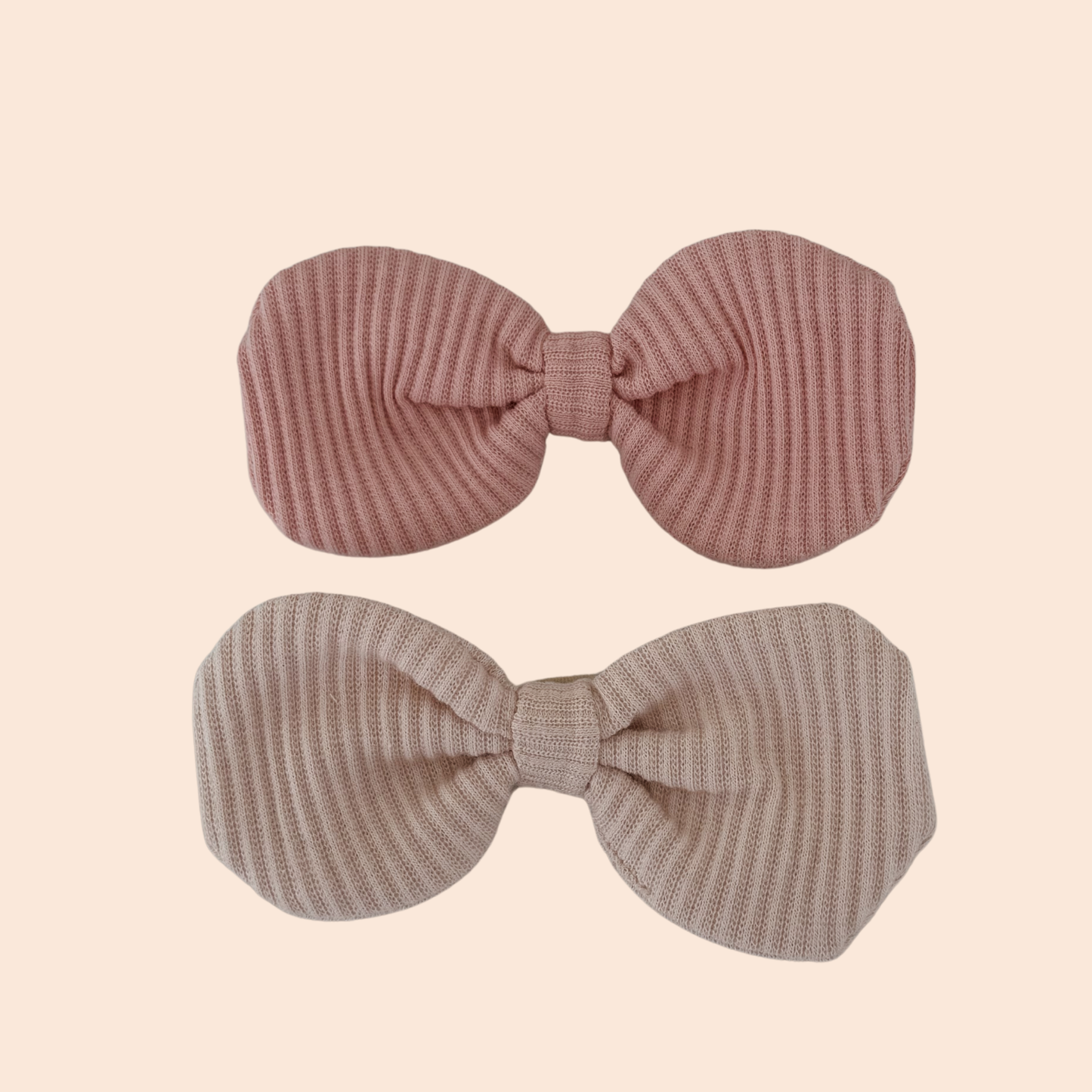 Two Pack Cream & Pink Headbands