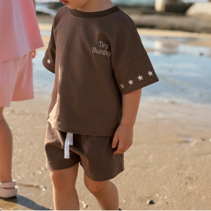 Tiny Star Set - Choccy Brown